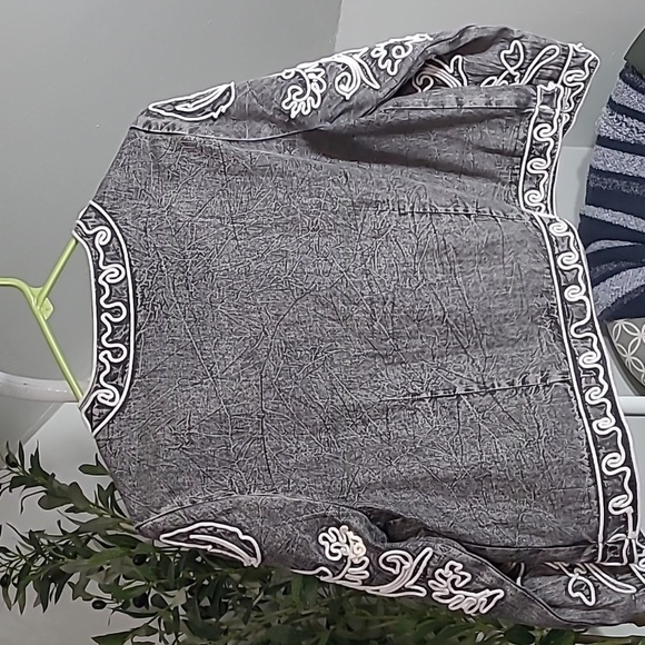 Soft Surroundings Jacket Blazer Womens Size S Cropped 3D Floral Decoration - Picture 4 of 6